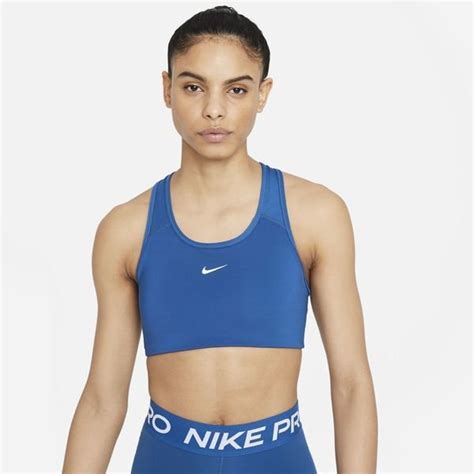 nike sport bh blau weiß|Nike sportbh.